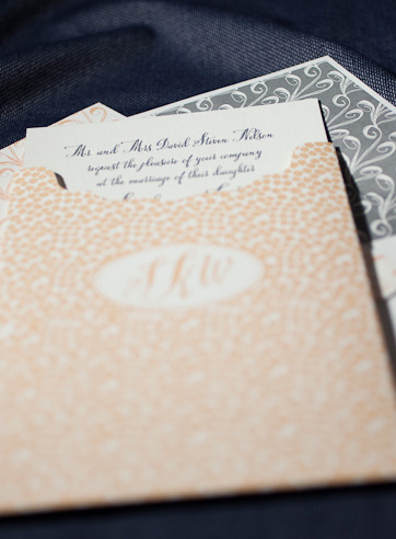 the chablais wedding invitation is part of Smock's letterpress & foil collection. free shipping, fre