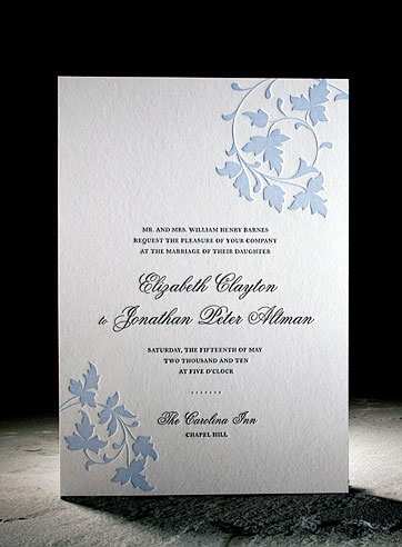 the chasseral wedding invitation is part of Smock's letterpress & foil collection. free shipping, fr