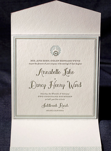 VIEW WIDE IMAGE the evans wedding invitation is part of Smock's letterpress & foil collection. free shipping, free c