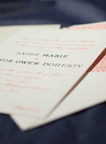 the fitzroy-custom wedding invitation is part of Smock's letterpress & foil collection. free shippin