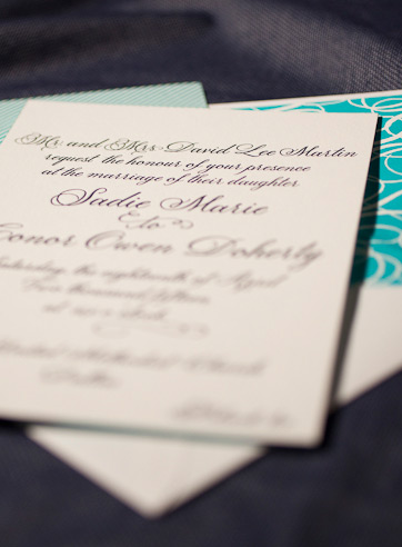 the fitzroy wedding invitation is part of Smock's letterpress & foil collection. free shipping, free