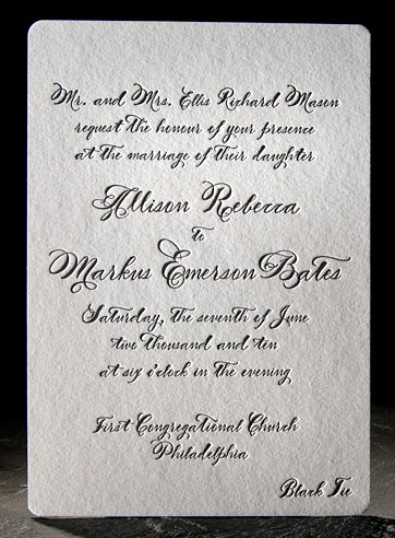 Vintage letterpress wedding invitation Haddington previous 1 2 3 next
