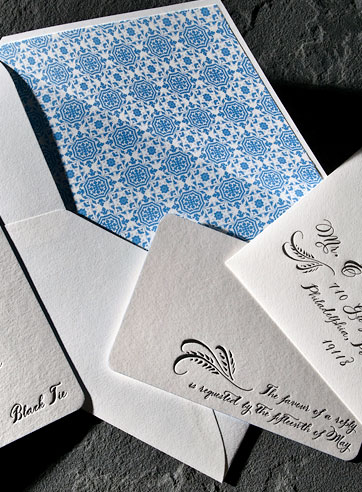 VIEW WIDE IMAGE the haddington wedding invitation is part of Smock's letterpress & foil collection. free shipping, f