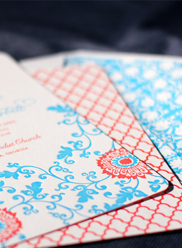 VIEW WIDE IMAGE the ossa wedding invitation is part of Smock's letterpress & foil collection. free shipping, free cu