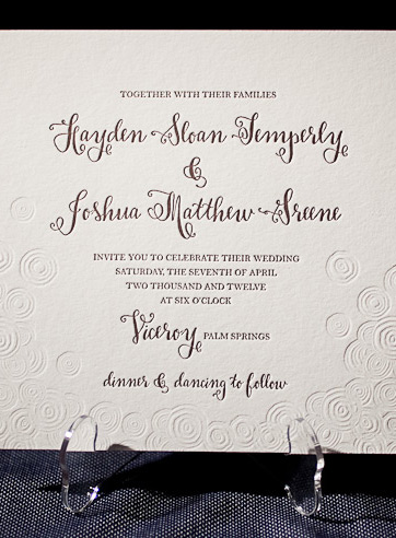 VIEW WIDE IMAGE the piedmont wedding invitation is part of Smock's letterpress & foil collection. free shipping, fre