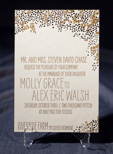 VIEW WIDE IMAGE the tatra wedding invitation is part of Smock's letterpress & foil collection. free shipping, free c