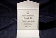 the evans wedding invitation is part of Smock's letterpress & foil collection. free shipping, free c
