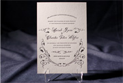 the everest wedding invitation is part of Smock's letterpress & foil collection. free shipping, free