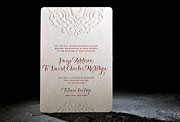 the lashar wedding invitation is part of Smock's letterpress & foil collection. free shipping, free