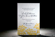 the rhon wedding invitation is part of Smock's letterpress & foil collection. free shipping, free cu