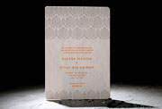the sutton wedding invitation is part of Smock's letterpress & foil collection. free shipping, free