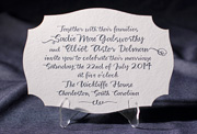 the tallmossen wedding invitation is part of Smock's letterpress & foil collection. free shipping, f