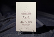 the tatra-custom wedding invitation is part of Smock's letterpress & foil collection. free shipping,