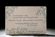the vettore wedding invitation is part of Smock's letterpress & foil collection. free shipping, free